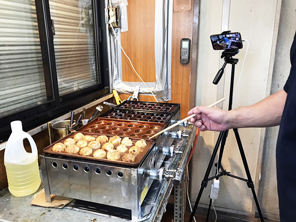 たこ焼き器等で焼く環境